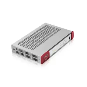 Image of USGFlex Security Gateway 50. Porte: 1xWAN, 4xLAN/DMZ, 1xUSB. WiFi 6 AX1800. VPN: 10 IPSec/L2TP, 5 SSL (espandibile a 15). Single Sign-On. PCI DSS Comp
