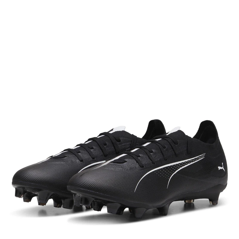 Image of Puma Ultra Match Firm Ground Football Boots - Black 8.5