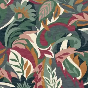 Image of Belgravia Decor Casa Floral Purple Wallpaper