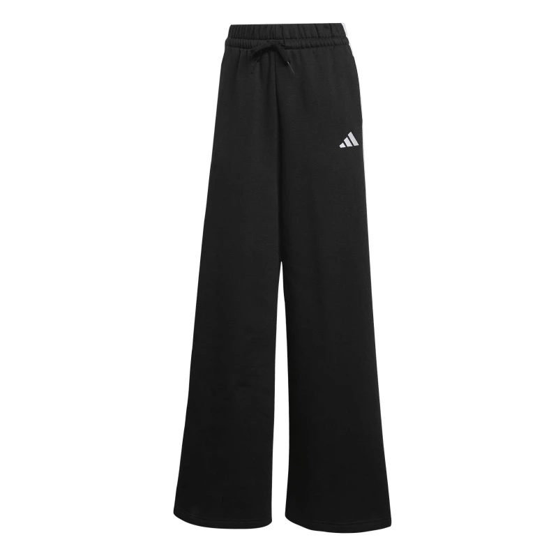 Image of adidas Essentials Wide Leg Fleece Pant Womens Black/White WL female S (8-10)