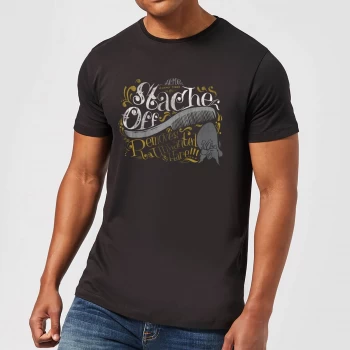 Image of Looney Tunes ACME 'Stache Off Mens T-Shirt - Black - 3XL - Black