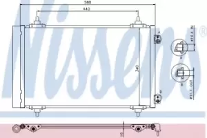 Image of Nissens Condenser, AC air conditioning 940111