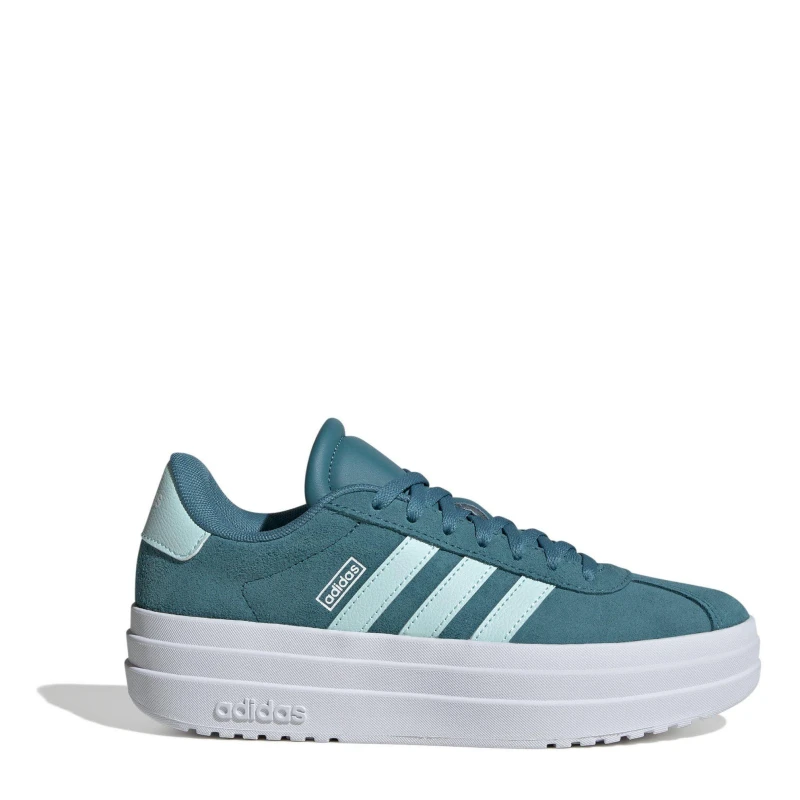 Image of adidas VL Court Bold Kids Trainers Green/Orang/Wht female 4 (36.5)