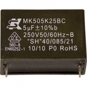 Image of Seika MK450K104 MKP thin film capacitor Radial lead 0.1 450 V 10 15mm x H 13.5mm x 7.5mm