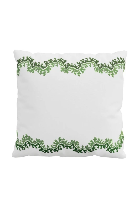 Image of Sanderson 'Sycamore & Oak' Square Pillow Case Pair White