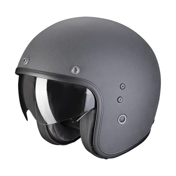 Image of Scorpion Belfast Evo Graphite Dark Grey Jet Helmet Size XL