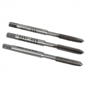 Image of Faithfull HSS Straight Flute Tap Set M4 x 0.7, 3 Piece