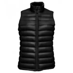 Image of SOLS Womens/Ladies Wilson Lightweight Padded Bodywarmer (S) (Black)