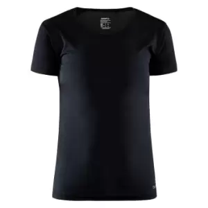 Image of Craft Womens/Ladies Essential Core Dry T-Shirt (XS) (Black)