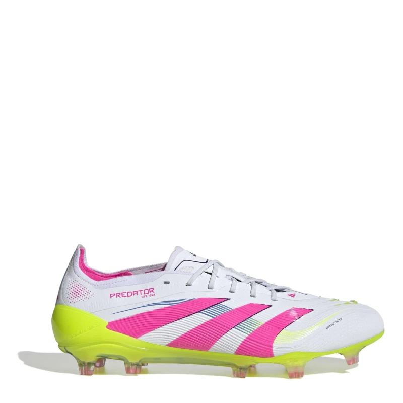 Image of adidas Predator Elite Firm Ground Football Boots White/Pink male 7.5 (41.3)