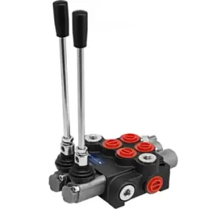 Image of 2 Spool Hydraulic Directional Control Valve 11gpm Adjustable Tractors Loaders