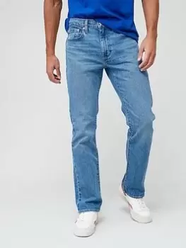 Image of Levis 527 Slim Bootcut Fit Jeans - Mid Wash, Size 30, Inside Leg Regular, Men