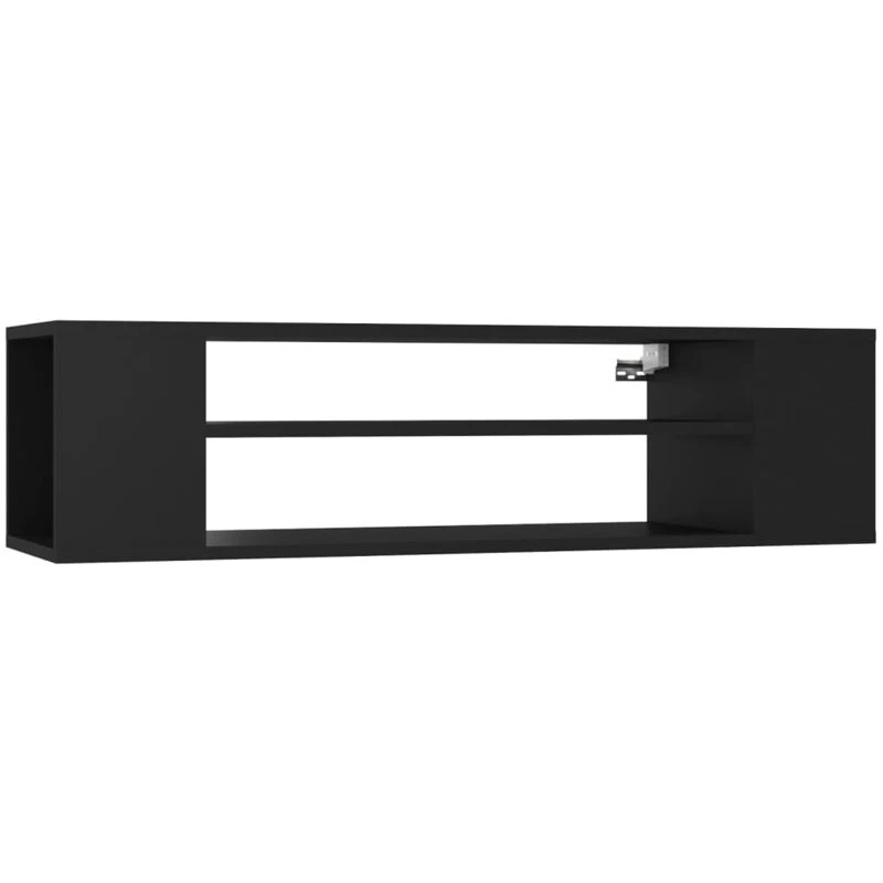 Image of VIDAXL Hanging tv Cabinet Black 100x30x26.5cm Engineered Wood Vidaxl 8720286541524
