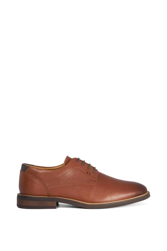 Image of Dune London Mens 'Sollus' Leather Lace Up Shoes in Tan Size: 10 Tan Male 10