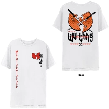 Image of Wu-Tang Clan - Swords Unisex Large T-Shirt - White