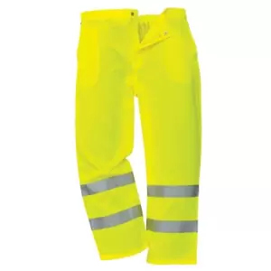 Image of Yoko Unisex Work Hi-Vis Trousers (42/R UK) (Yellow)