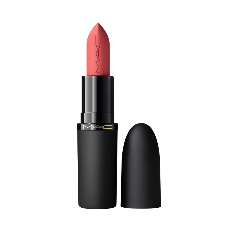 Image of Mac Powder Kiss Hazy Matte Lipstick - Brick Through A Little Tamed female 3.5