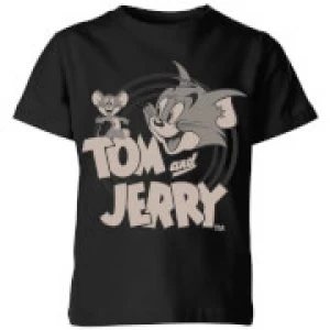 Image of Tom & Jerry Circle Kids T-Shirt - Black - 9-10 Years