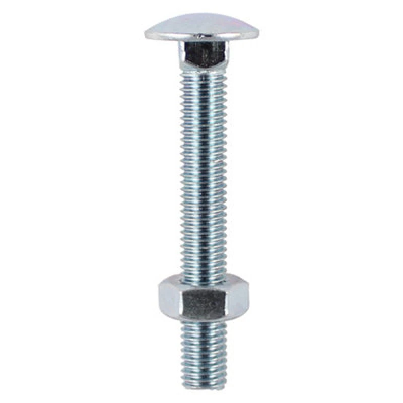 Image of Coach Bolts and Nut Zinc Plated 1265CB Size: M12