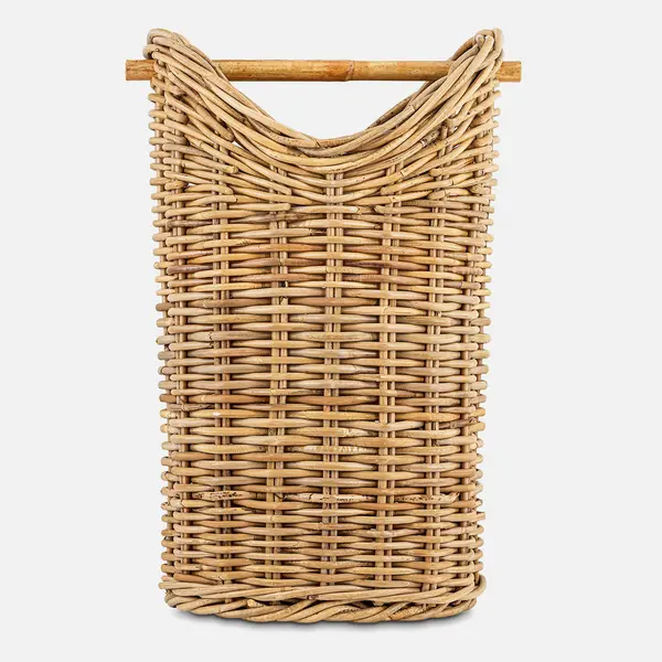 Image of Nkuku Amandi Toilet Roll Holder Storage & Hanging Accessories Natural