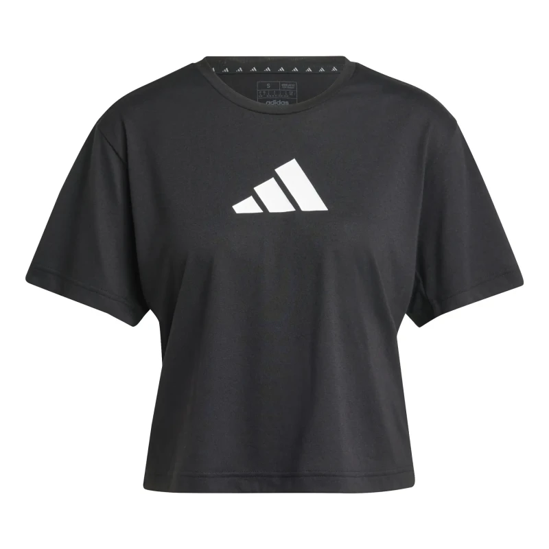 Image of Womens logo jersey adidas Essentials Big Performance Noir Female XS