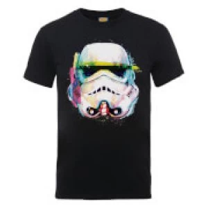 Image of Star Wars Stormtrooper Paintbrush Art T-Shirt - Black - XXL