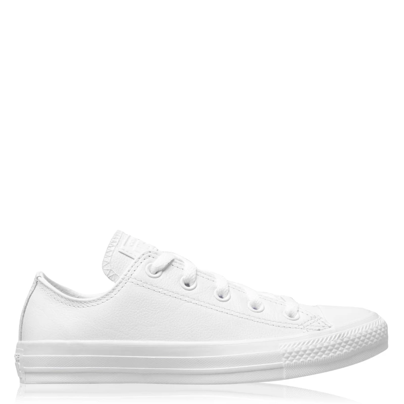 Image of Converse All Star Mono Leather Shoes White 100 female 4.5 (37)