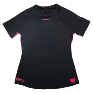 Image of Craft Womens/Ladies CTM Distance Short-Sleeved T-Shirt (S) (Black)