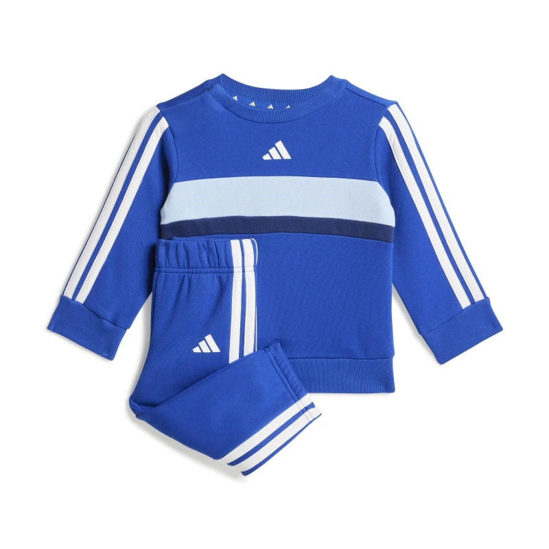 Image of adidas Kids Fleece Tracksuit Blue/Grey male 3-6 Months