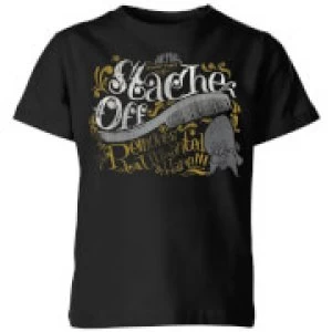 Image of Looney Tunes ACME 'Stache Off Kids T-Shirt - Black - 9-10 Years