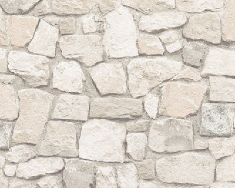 Image of As Creation Decoro Stone Effect Beige Brown Multicolour Wallpaper 692429