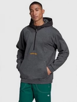 Image of adidas Originals Adventure Field Hoody, Grey Heather, Size XL, Men