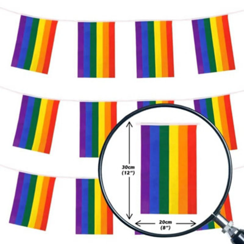 Image of I Love Fancy Dress Rainbow Flag Bunting Pride Lgbtq+ - Pack Of 1
