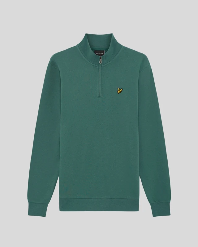 Image of Lyle & Scott 1/4 zip sweatshirt Lyle & Scott Loopback Vert Male XL