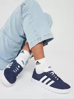 Image of adidas Sportswear Vl Court 2.0 Trainers - Navy, Size 4, Women