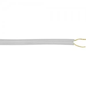 Image of Zexum 0.5mm 2 Core Solid Bell Wire White Round - 1 Meter