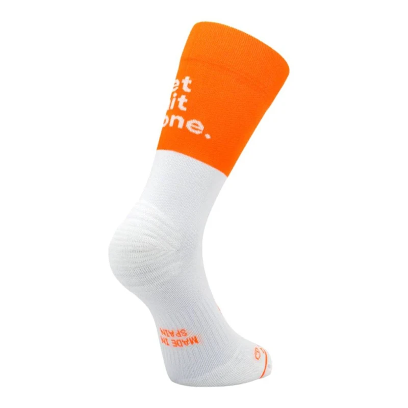Image of Sporcks Get Shit Done Socks Orange White, Size S