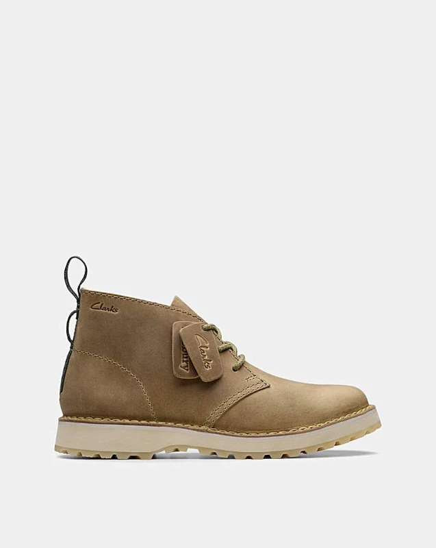 Image of Clarks Clarks Solsbury Desert Suede Boot Dark Sand Male 7 LP50401