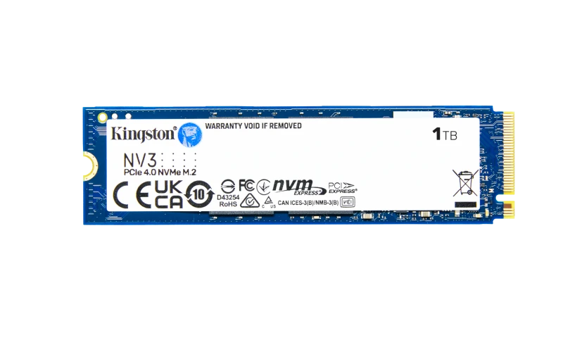 Image of 1TB Kingston NV3 M.2 2280 PCI Express 4.0 x4 NVMe Solid State Drive