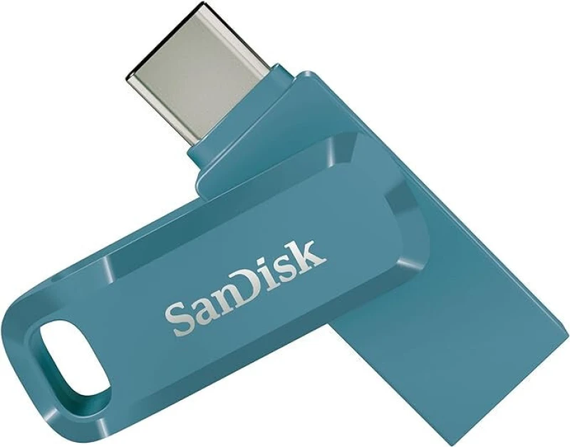 Image of SANDISK Ultra USB Type-C & USB 3.2 Dual Memory Stick - 128GB, Navagio Bay, Blue 619659203948