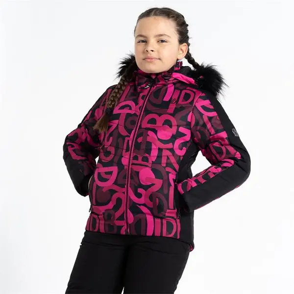 Image of Dare 2b Ding Jacket - Pure Pink Graffiti/Black C9-C10yrs