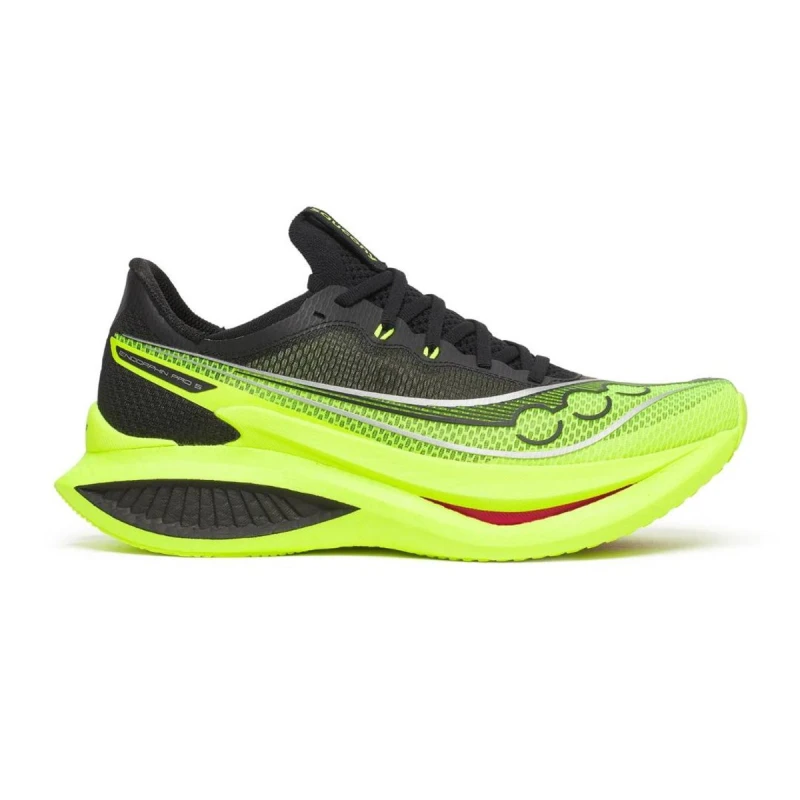 Image of Saucony Endorphin Pro 5 Shoes Yellow Black SS26, Size 47 - EUR