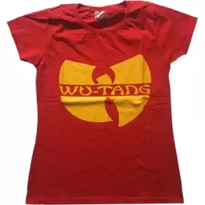 Image of Wu-Tang Clan - Logo Ladies X-Large T-Shirt - Red