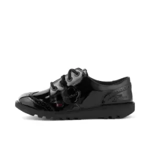 Image of Kickers Junior Kick Lo Patent Leather Brogue - Black - 13