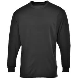 Image of B133BKRS - sz S Thermal Baselayer Top Workwear - Black - Black - Portwest