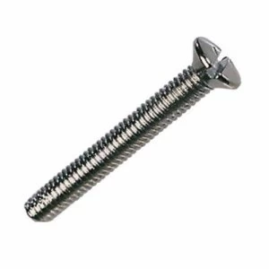 Image of Zexum M3.5 X 60mm Nickel Plated Electrical Plug Socket Screws - 50 Pack