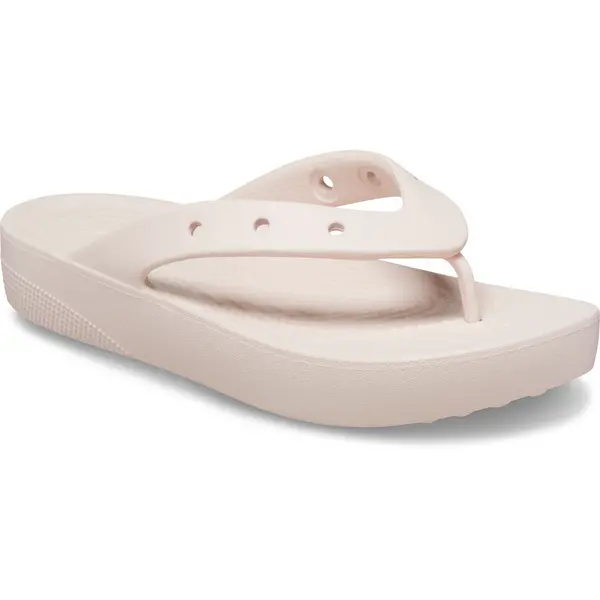 Image of Crocs Womens Classic Platform Slip On Summer Flip Flops UK Size 6 (EU 38.5) Quartz CRC334-QUARTZ-6