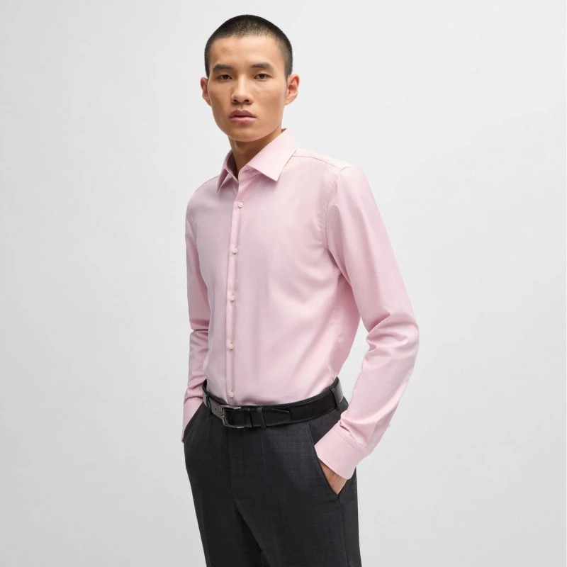 Image of Boss H-Hank Kent Shirt Pink male 14.5