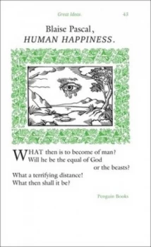 Image of Human Happiness by Blaise Pascal Book