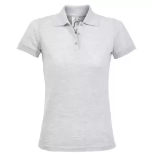 Image of SOLs Womens/Ladies Prime Pique Polo Shirt (XL) (Ash)